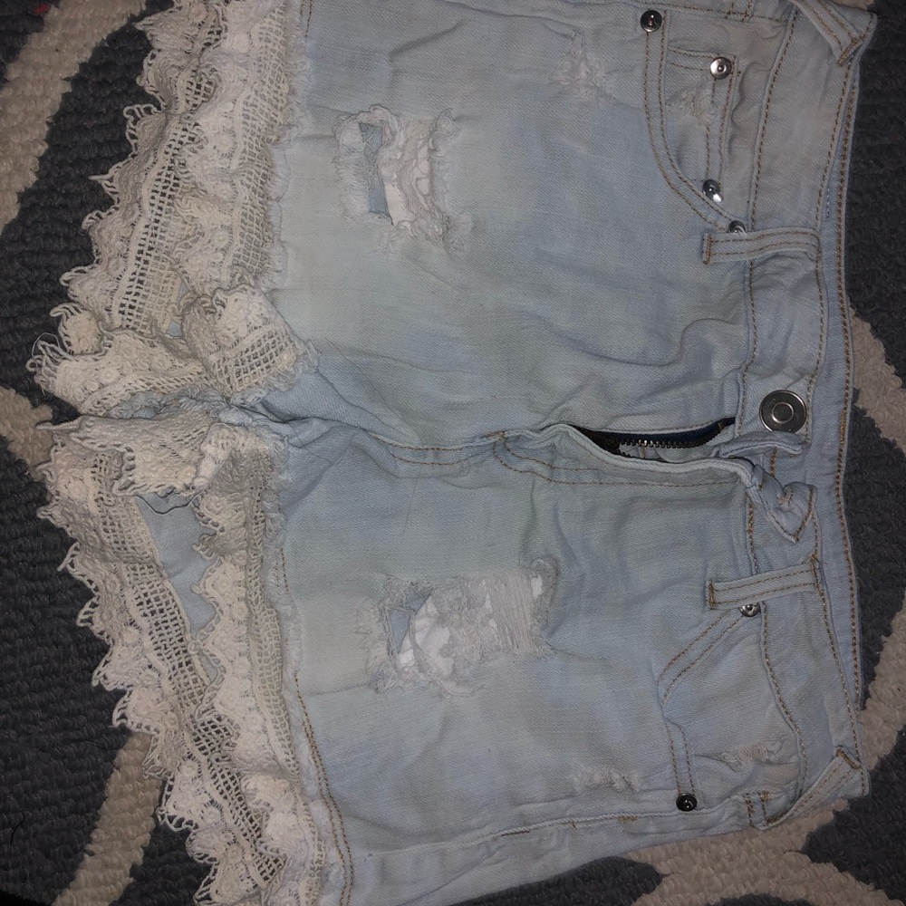 Denim Distressed Shorts